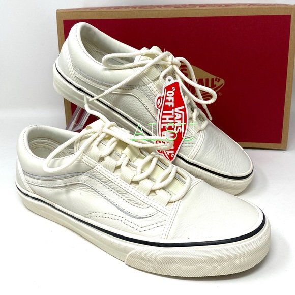 VANS Old Skool Ghillie Leather Marshmallow Women’s - Picture 3 of 12